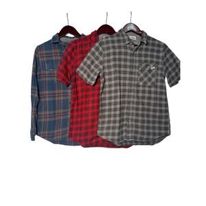 Vans Off the Wall Bundle3 Shirts Boys M Multicolor Cotton/Flannel Kidcore School